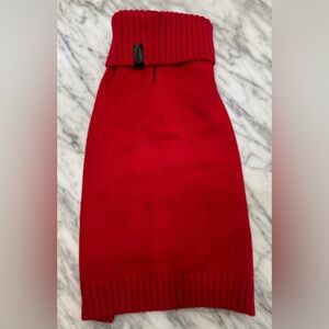 VINCE, Wool & Cashmere Dog Sweater, Red
